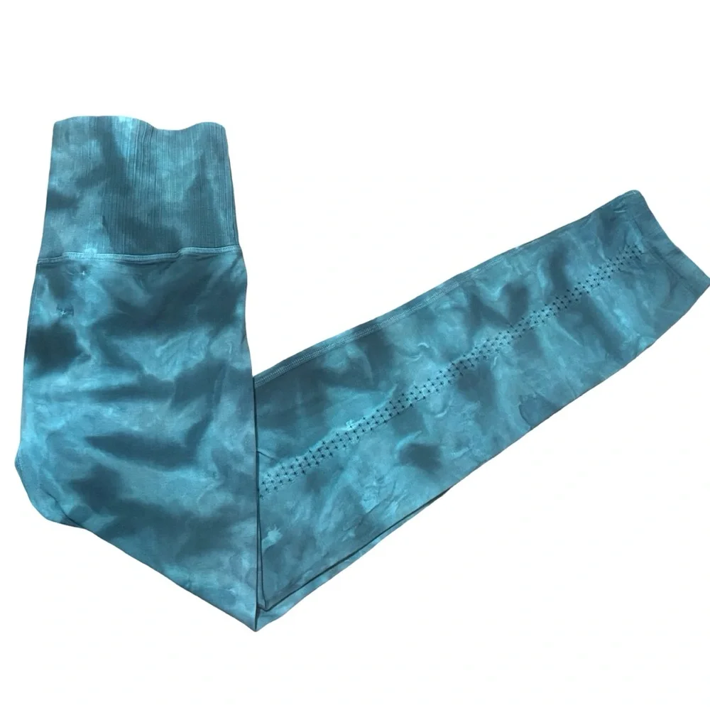 FP Movement by Free People Good Karma in Vibrant Blue Tie-Dye Leggings - Picture 5 of 7